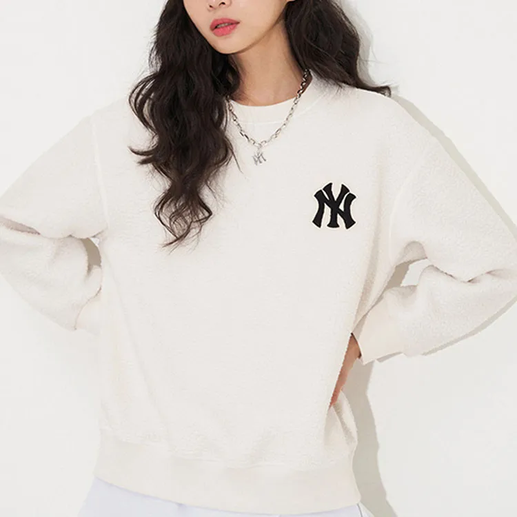 MLB Sweatshirts Unisex Cream-3