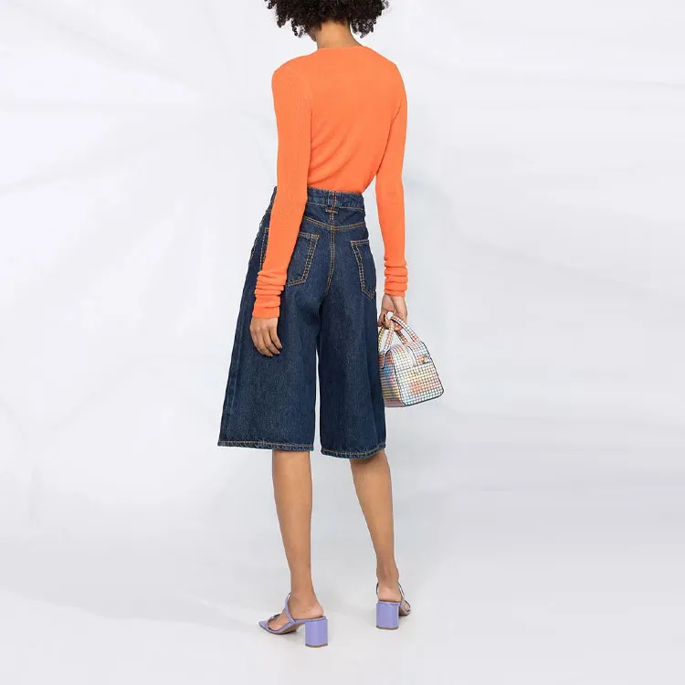 GANNI Long-Sleeved Dresses Women's Orange-2