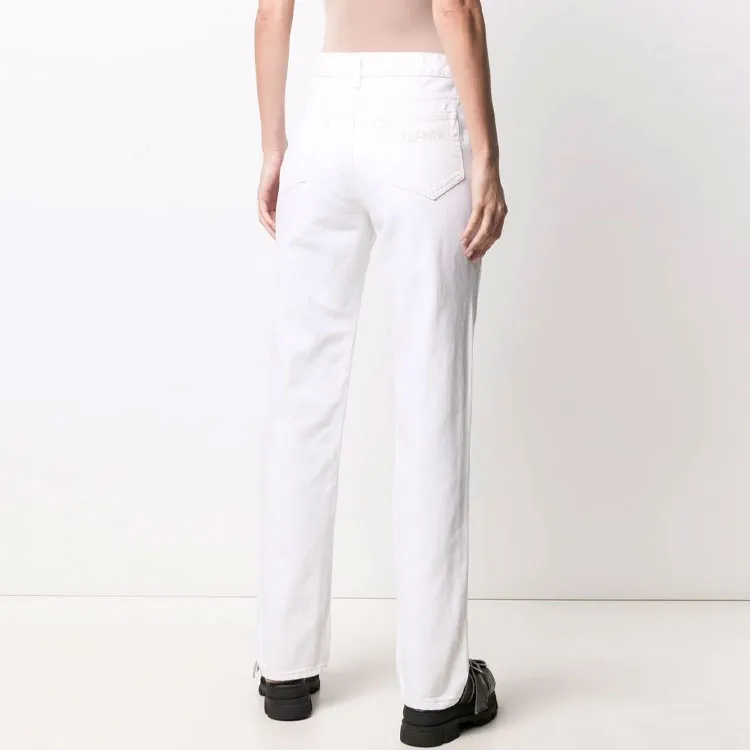 GANNI Jeans Women's White-1