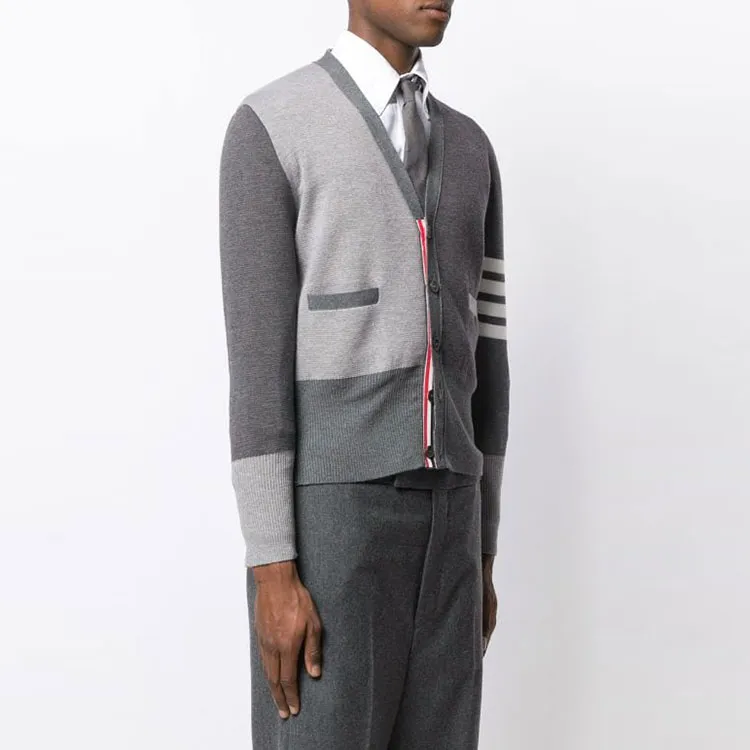 THOM BROWNE Fun Mix Merino Cardigan-3