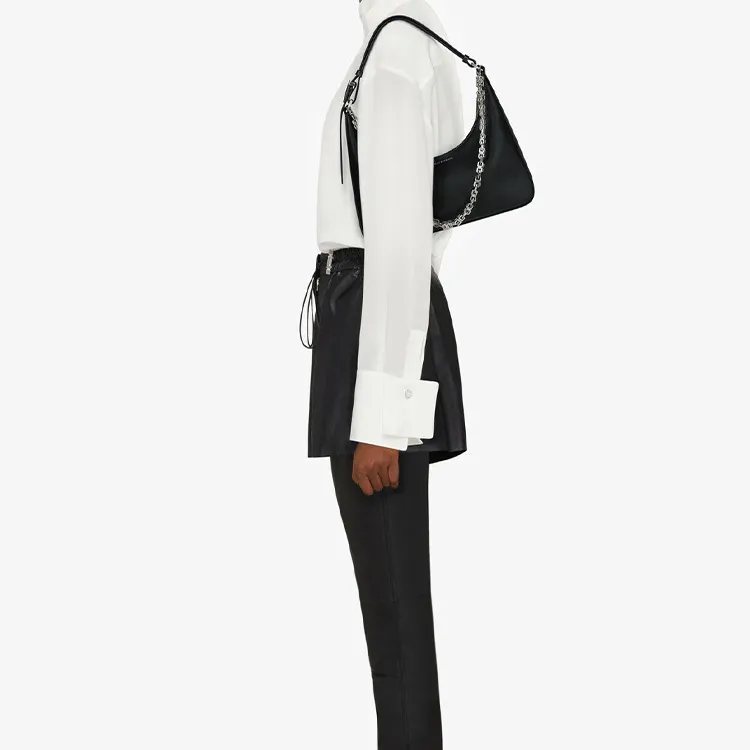 Givenchy Moon Cut Out Shoulder Bag Small Black-8