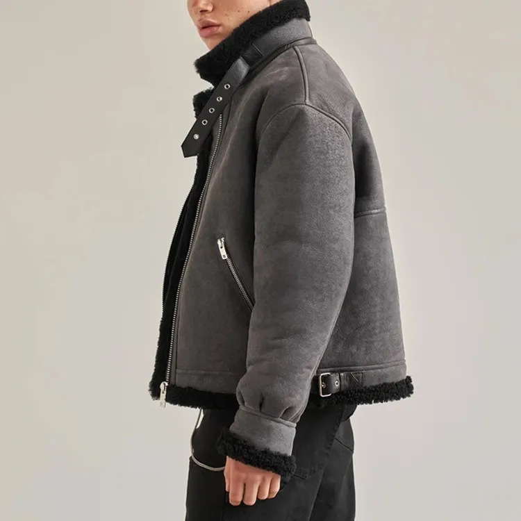 REPRESENT Leather Jackets Men Gray-6
