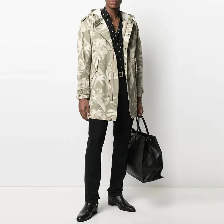 SAINT LAURENT Parka Coats Men's Green-1