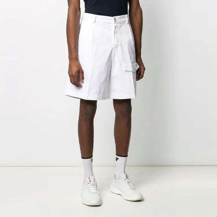 PRADA Cargo Shorts Men White-3