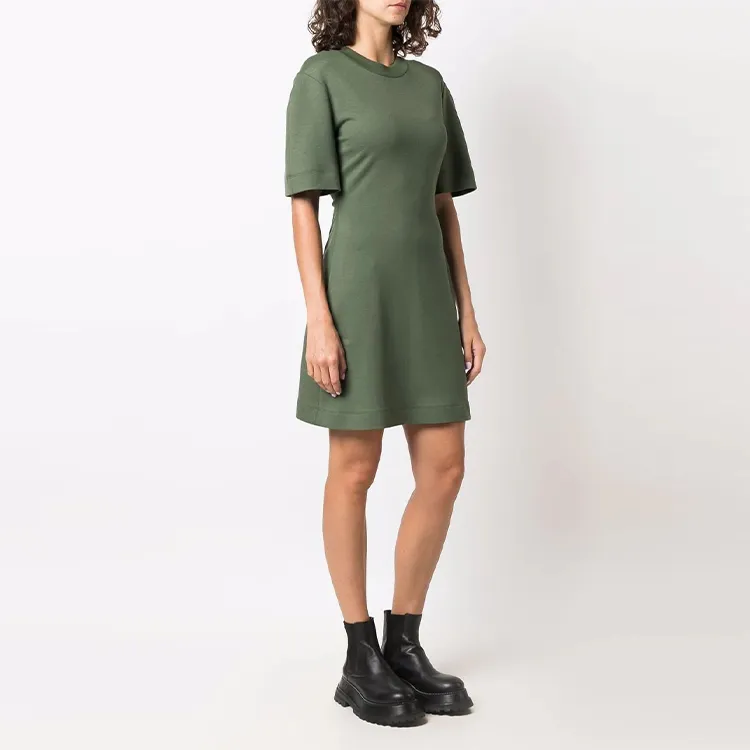 Alexander McQueen FW21 Short Sleeved Dresses Women's Green-3
