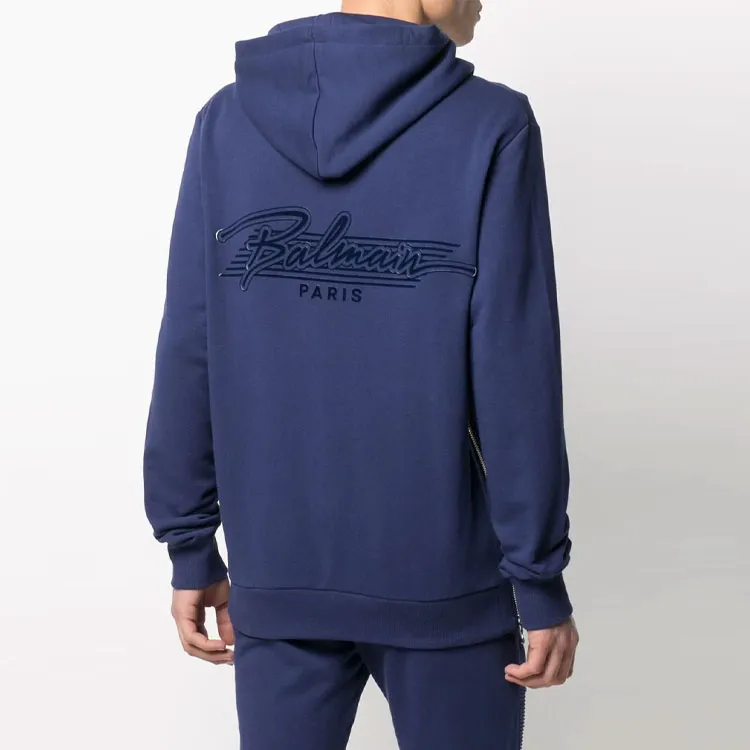 BALMAIN Sweatshirts Men Blue-2