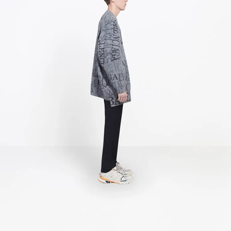 Balenciaga Cashmere Sweaters Men Gray-3
