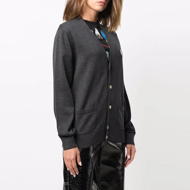 Maison Kitsune Sweaters Women's Dark Gray-1