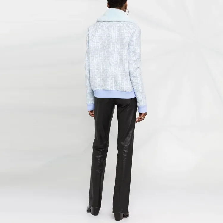 BALMAIN Jackets Women's Blue-4