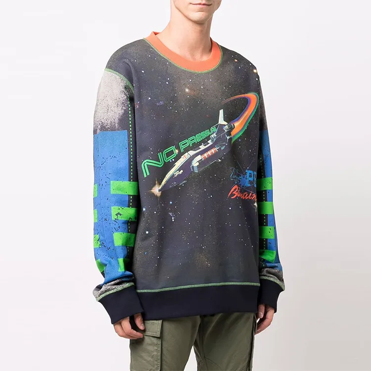 BALMAIN Sweatshirts Men Blue-3