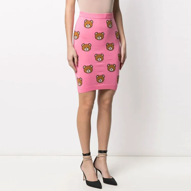 MOSCHINO Casual Short Skirts Women's Pink-3