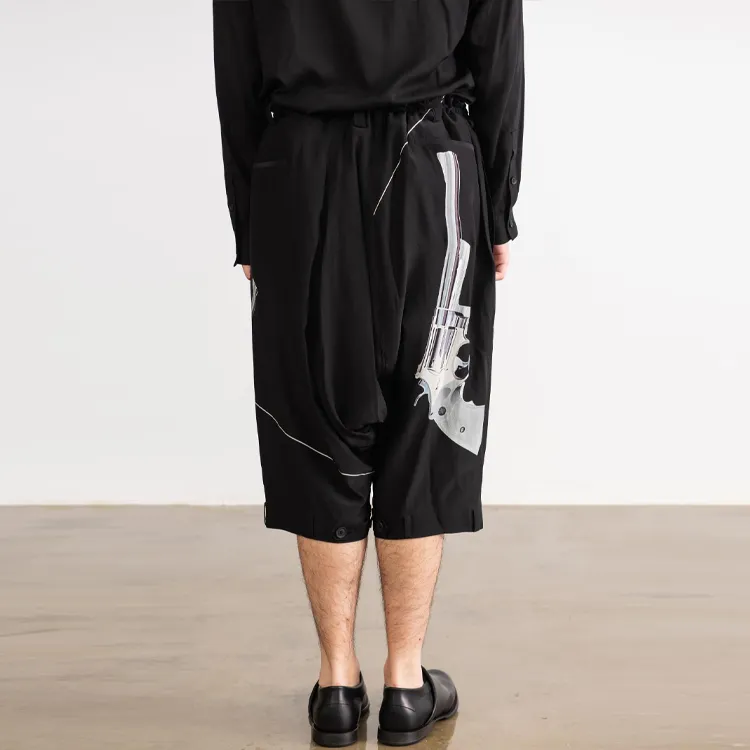 Yohji Yamamoto Casual Pants Men Black-3
