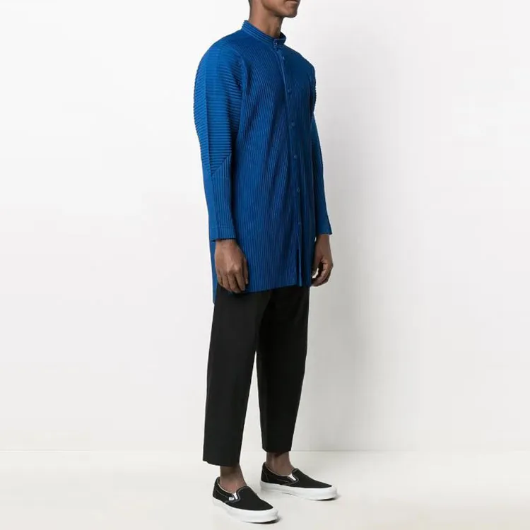 Homme Plissé Issey Miyake Shirts Unisex Blue-3