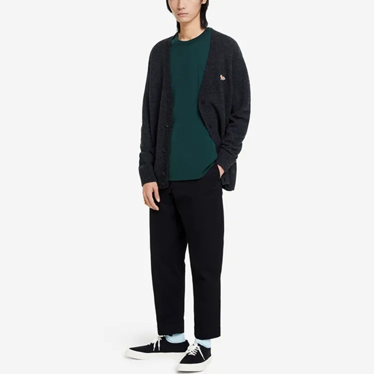 Maison Kitsune V Neck Knit Cardigan-2