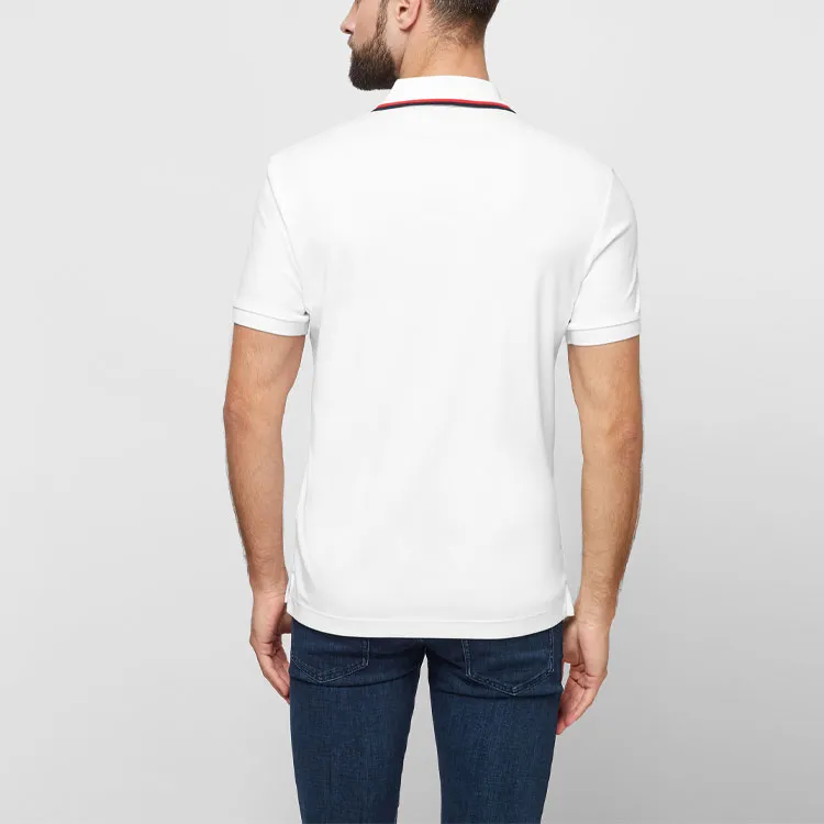HUGO BOSS Short Sleeved Polo Shirt Men's White-2