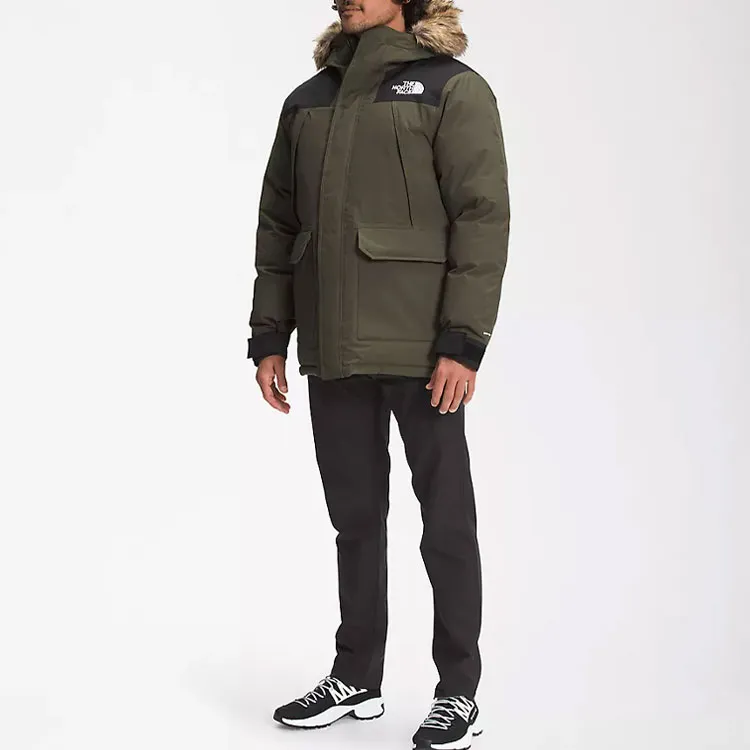 THE NORTH FACE McMurdo Down Jackets Men Brown Green-2