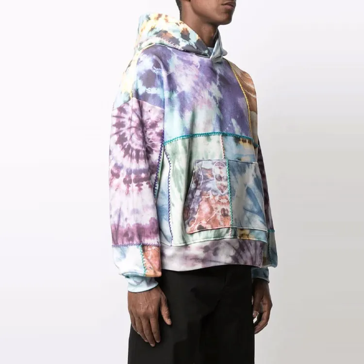 AMIRI Tie Dye Patchwork Hoodie-3