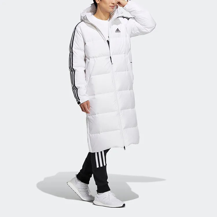 Adidas 3 Stripes Down Jacket Winter Unisex White-4
