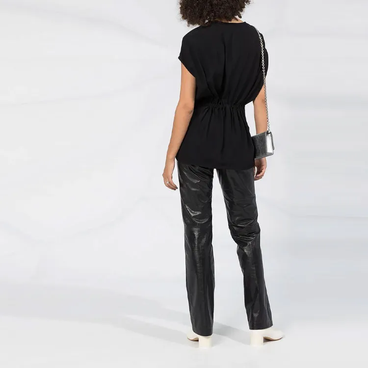 RICK OWENS Longline Drawstring Waist T shirt-2