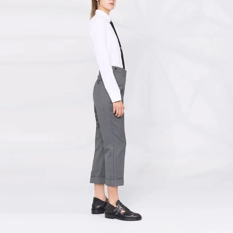 THOM BROWNE 4 Bar Cropped Trousers-3