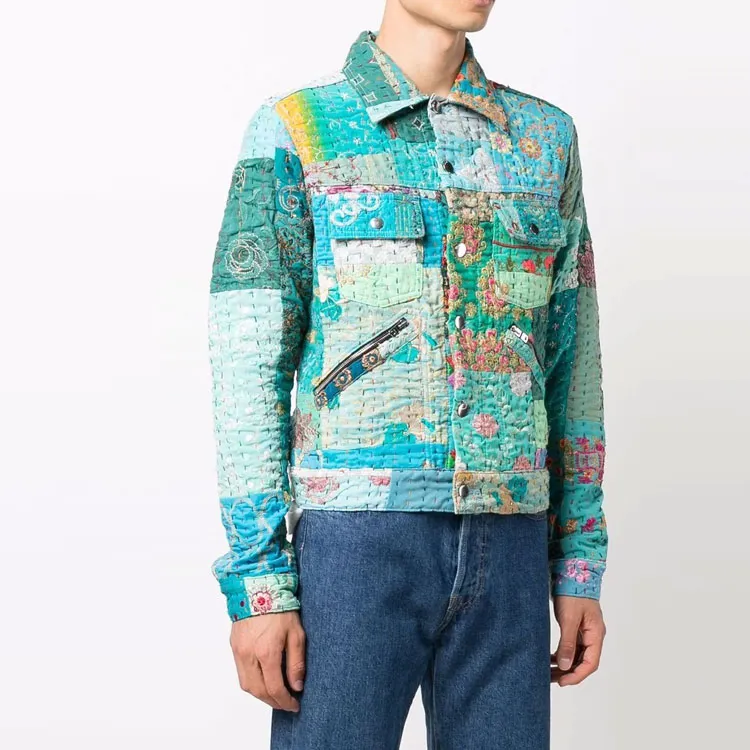 AMIRI Quilted Patchwork Trucker-3