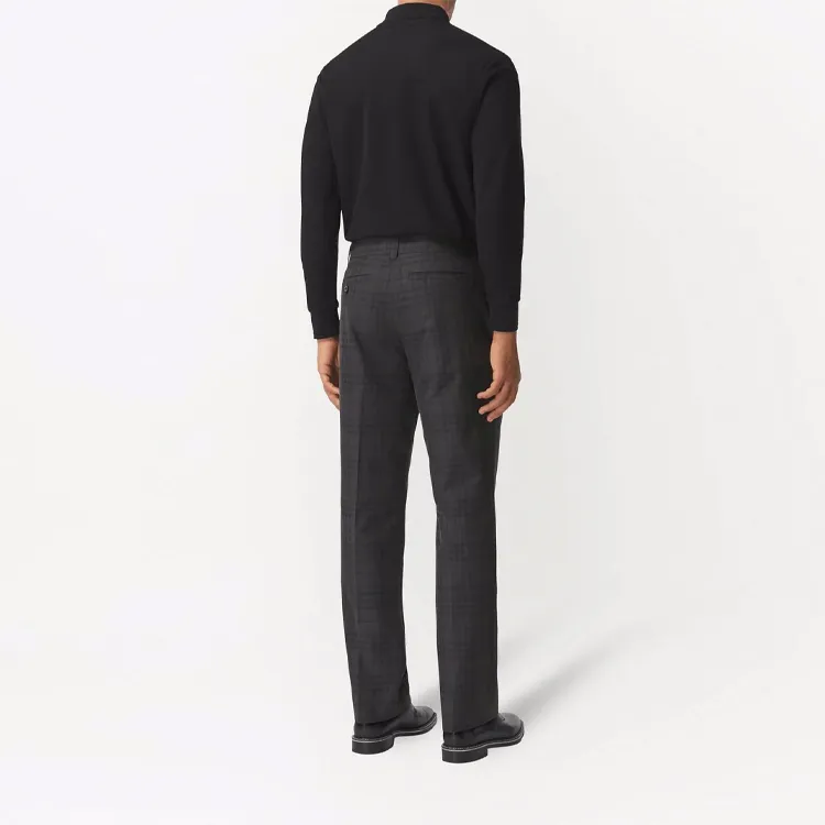 Burberry Check-pattern Tailored Trousers-4
