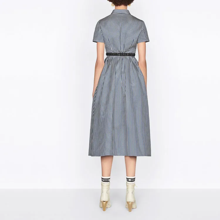 DIOR SS22 Short-Sleeved Dresses Women's Blue White-3