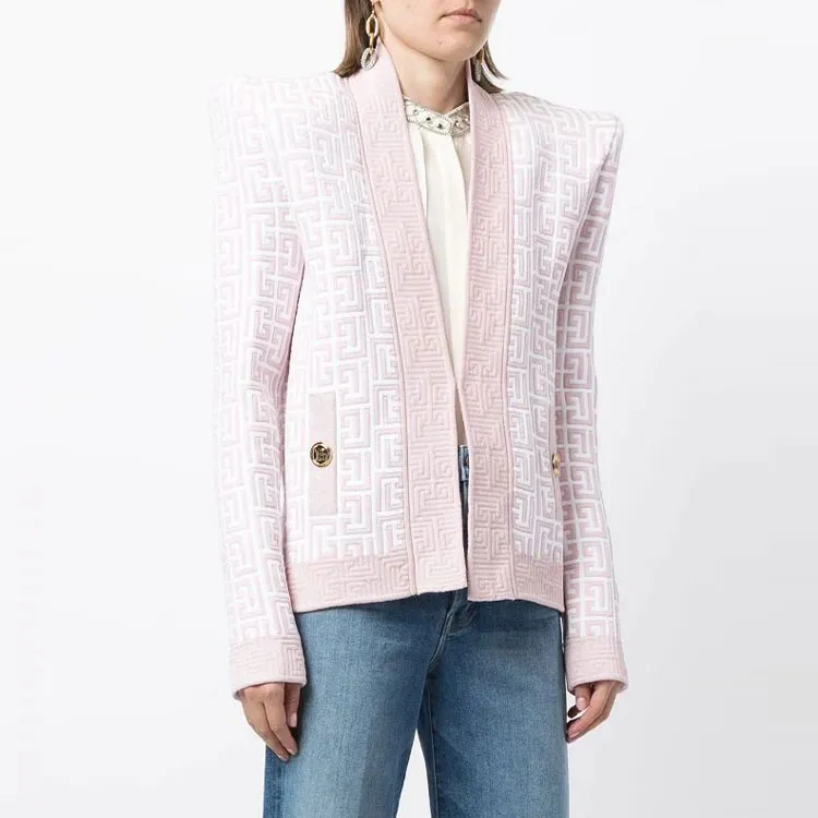 BALMAIN Business Suits Women's Pink-3