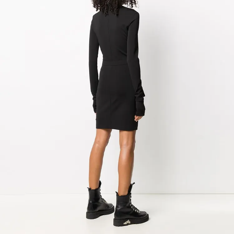 OFF-WHITE FW21 Long-Sleeved Dresses Women's Black-2