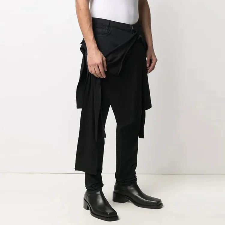 RAF SIMONS Archive Redux AW04 T Shirt Layered Slim Leg Jeans-3
