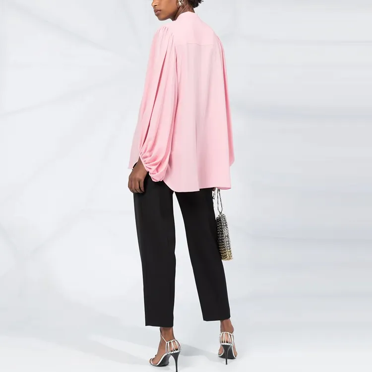 Alexander McQueen Mandarin Collared Blouse-2