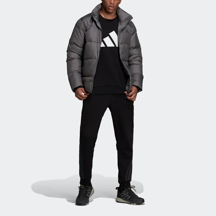 Adidas Down Jacket Winter Men's Gray-5