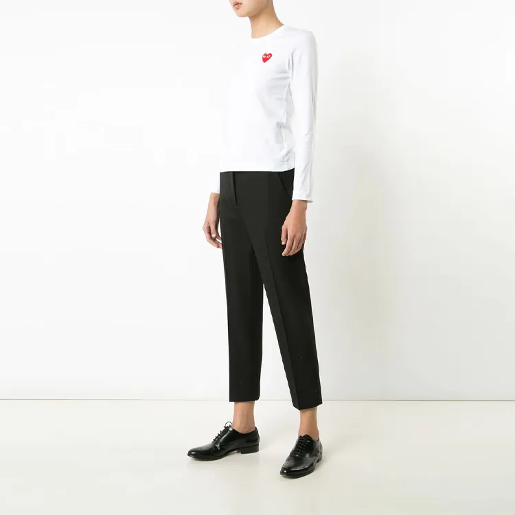 CDG Play T Shirts Women's White-3