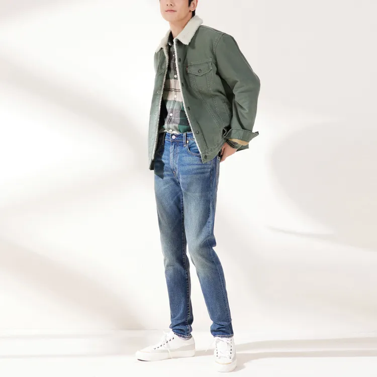 Levis Velvet Jackets Men Green-3