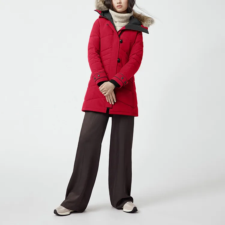 Canada Goose Lorette Series FW21 Down Jacket Women's Red-2