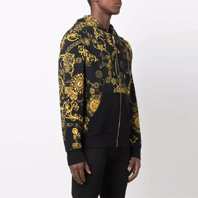 VERSACE JEANS COUTURE Watercolour Couture Hooded Jacket-3