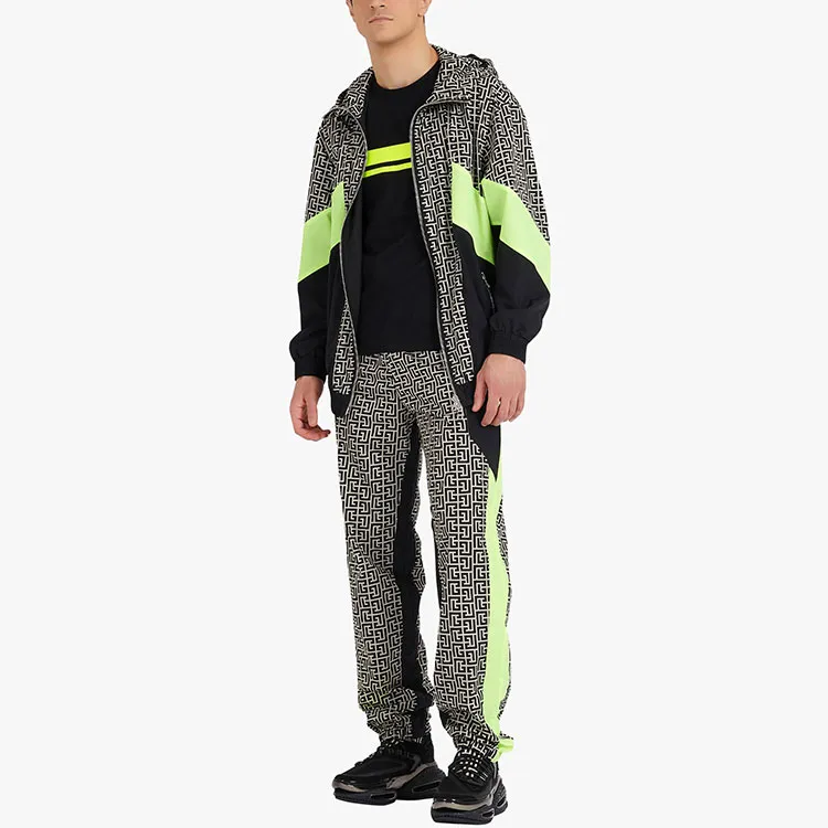 BALMAIN Monogram Printed Nylon Sweatpants-2