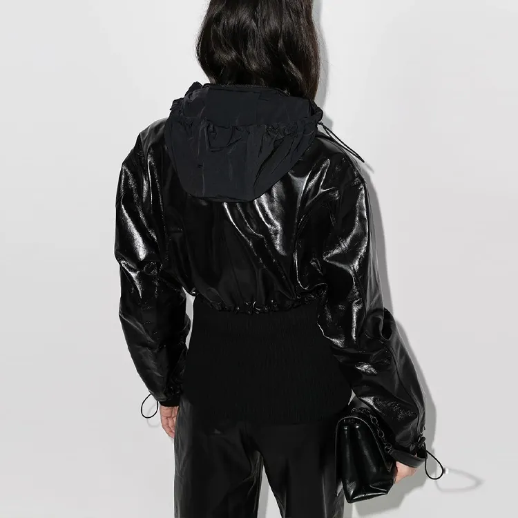Bottega Veneta Leather Jackets Women's Black-2
