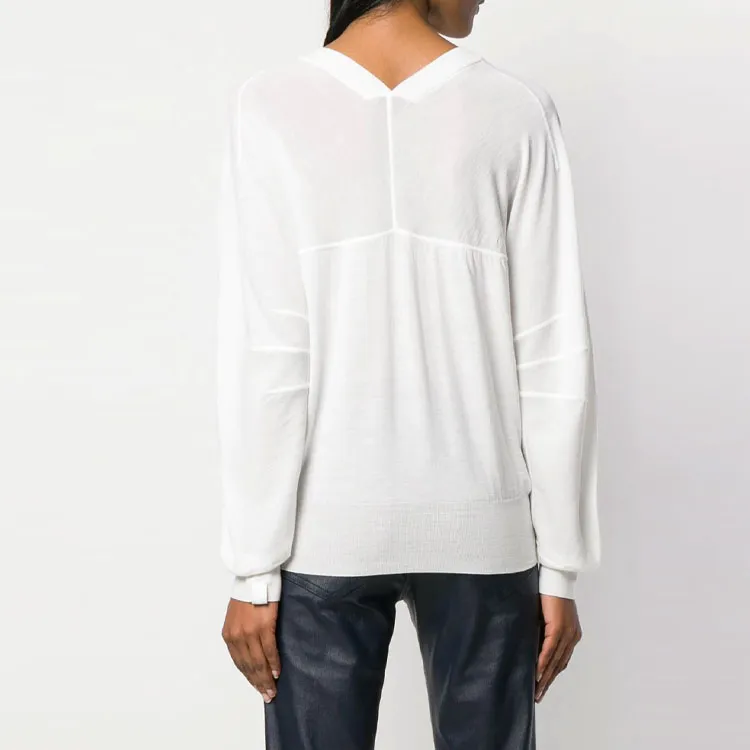 Bottega Veneta Loose Fit Sweater Women's White-1
