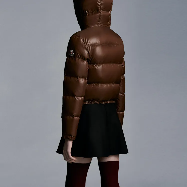 Moncler Women's Bardanette Short Down Jacket Walnut Brown-3