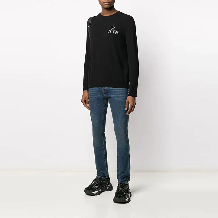 Valentino Cashmere Sweaters Men Black-3