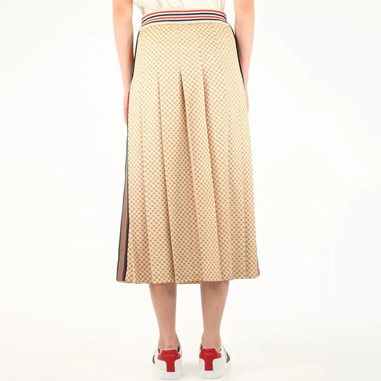 GUCCI Casual Long Skirts Women's Light Brown-5