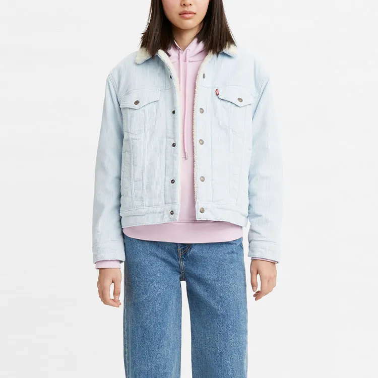 Levi's Velvet feel Coat Women's Light Blue-2