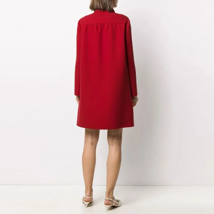 Valentino Coats Women's Red-2