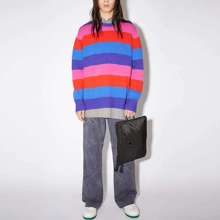 Acne Studios Kids Nimah Stripe Crew Sweater-2