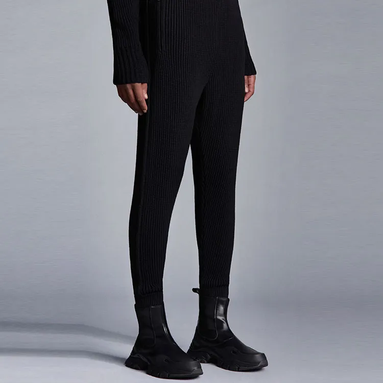 Moncler Logo Rib Knit Jogger Sweatpants-3