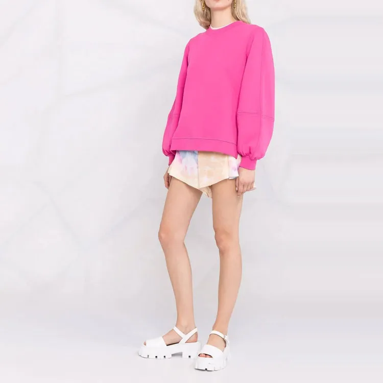 GANNI Software Crewneck 'Shocking Pink'-3