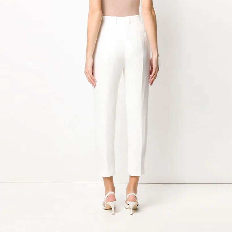 Alexander McQueen High Rise Straight Leg Pants-3