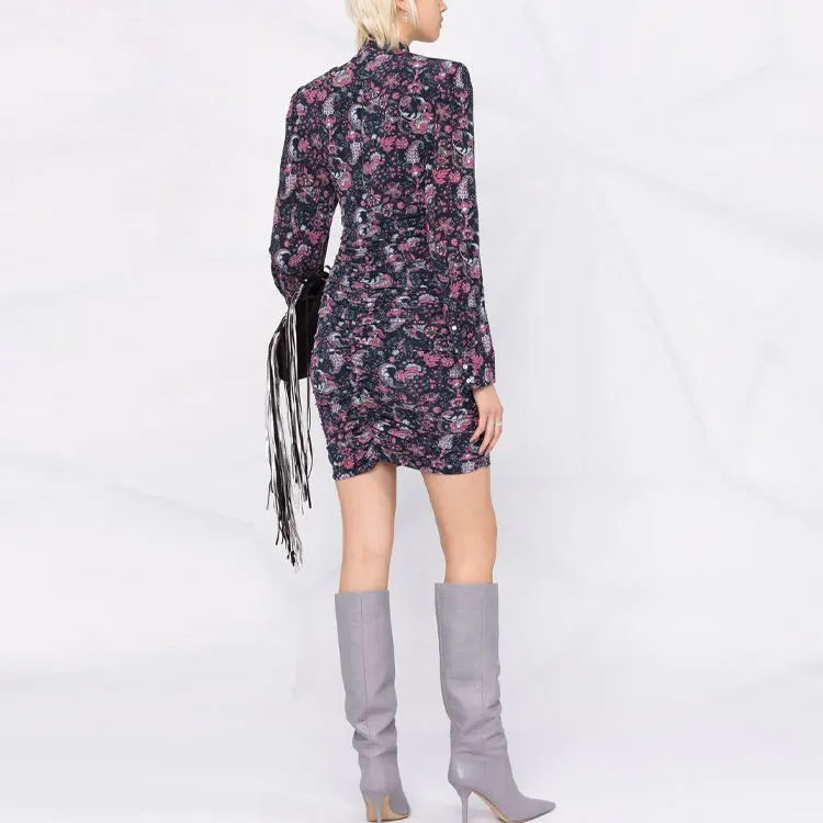 ISABEL MARANT Long-Sleeved Dresses Women's Black-2