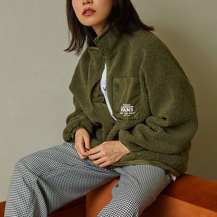 Vans Velvet Jackets Women's Army Green-4